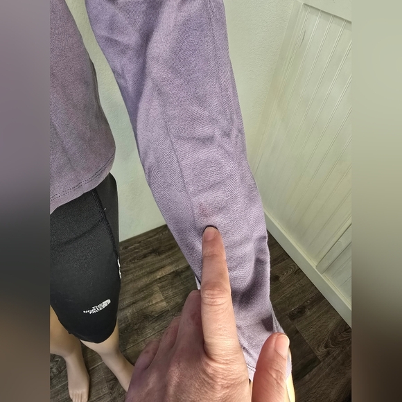 Boden Women's Polka Dots Ruffle Lace Long Sleeve Top Purple Size 14 - Picture 3 of 12